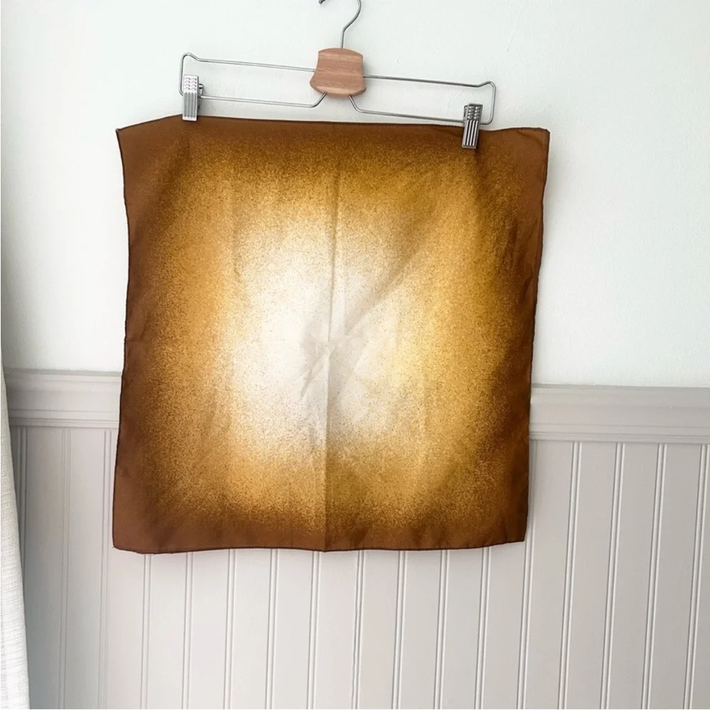 Vintage Gold Tone Square Handkerchief Scarf Wrap